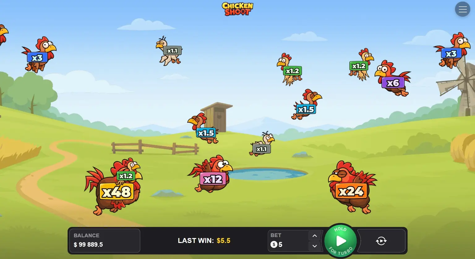 Chicken Shoot onlayn arkada oʻyini