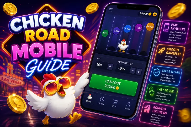 Chicken Road on a smartphone in portrait mode