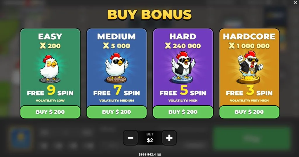 Chicken Road 2 Bonus ekranini sotib oling