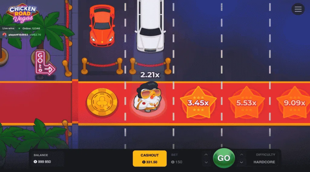 Chicken Road Vegas — oʻyin tasviri 2