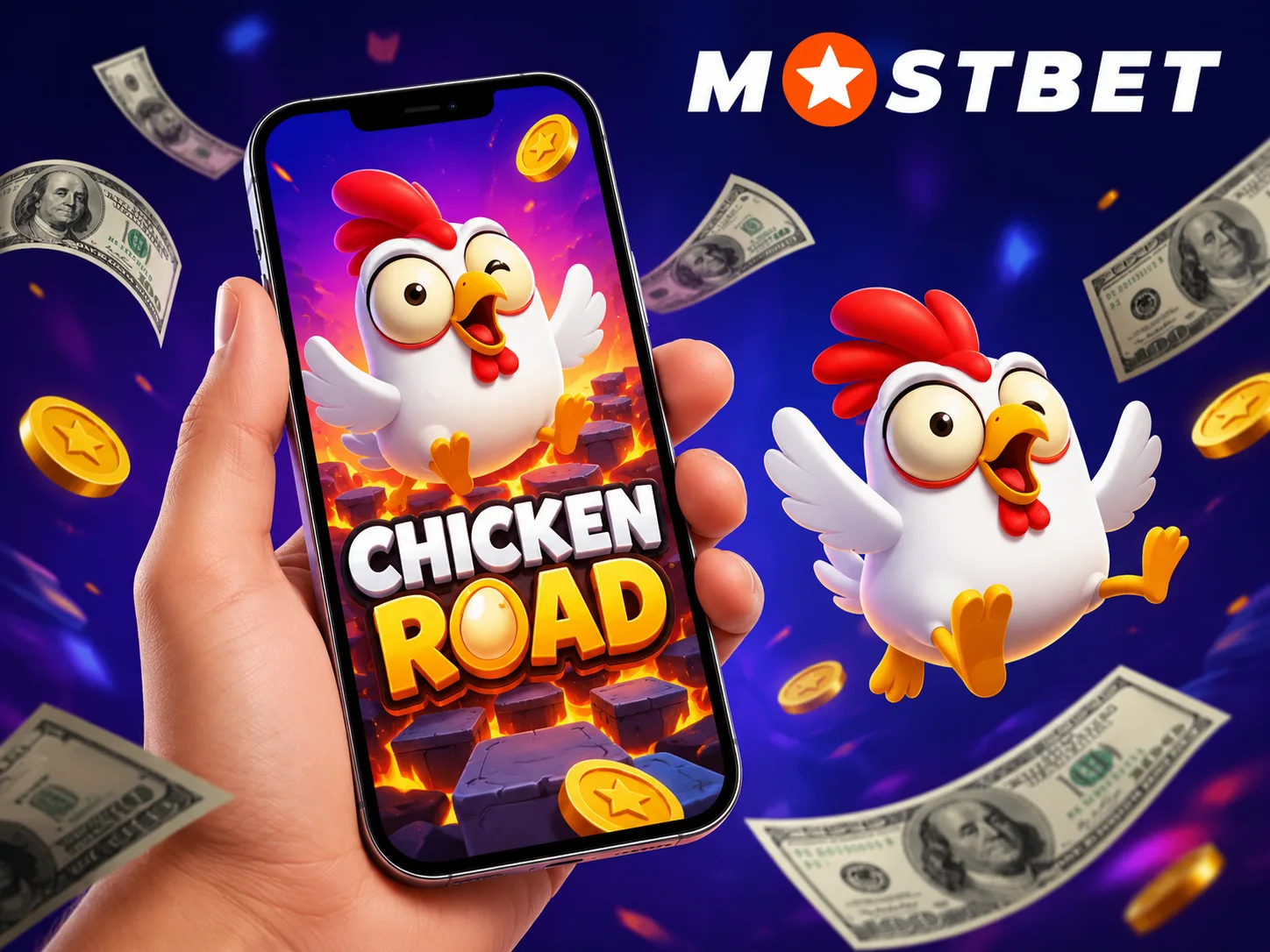 MOSTBET mobil ilovasida Chicken Road