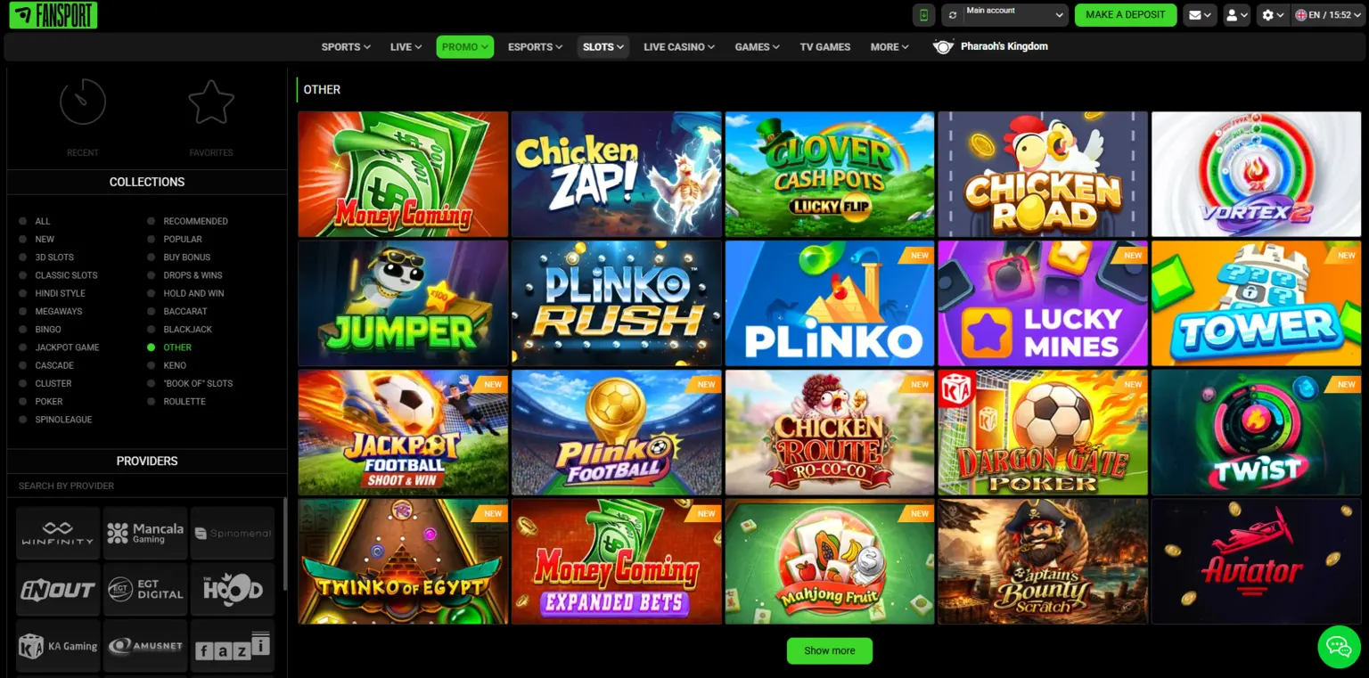Fan-Sport Slots qidiruvida Chicken Road