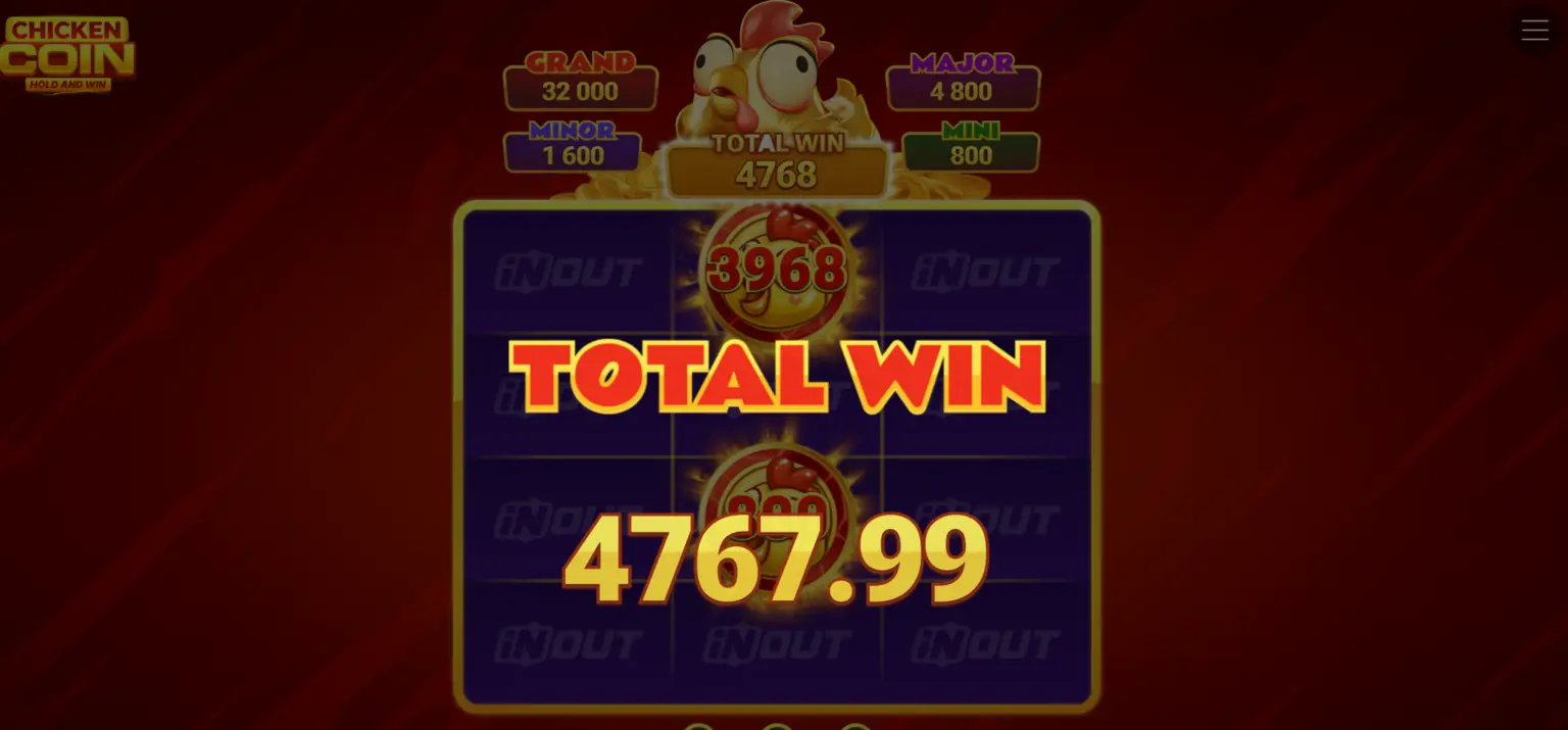 Barabanlarda Super Chicken Coin belgisi