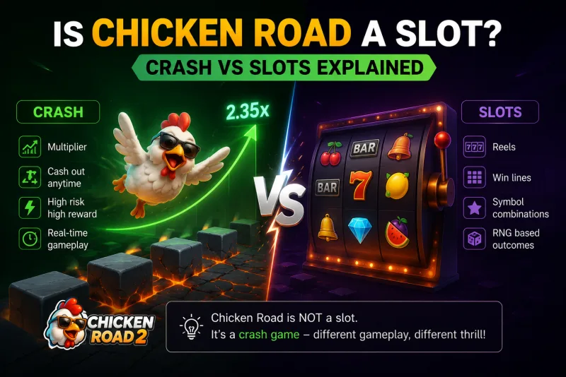 Is Chicken Road a Slot? Crash vs Slots Explained