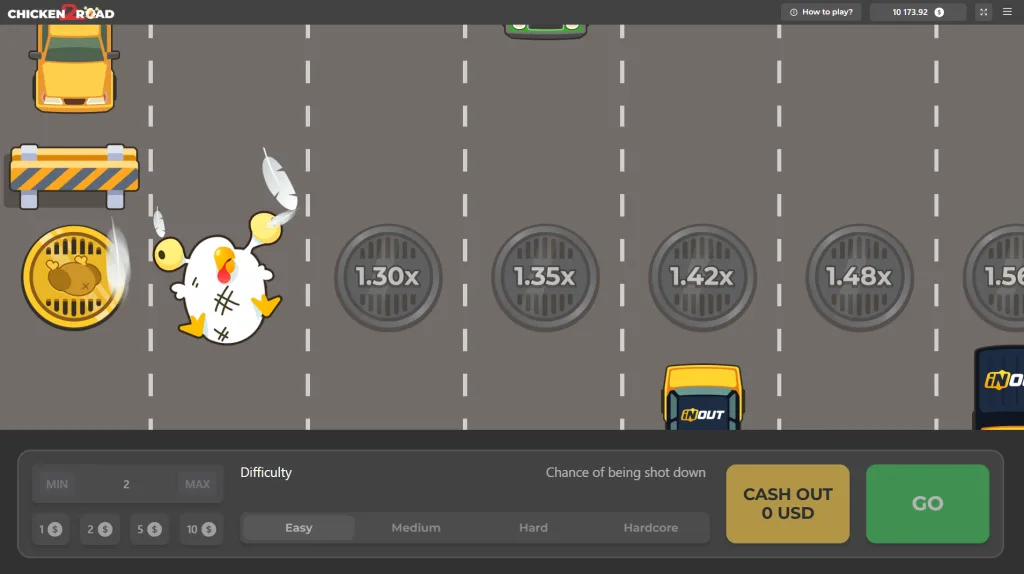 Chicken Road crash yo‘lda o‘yin jarayoni